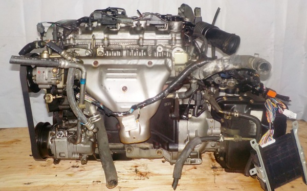 Двигатель с КПП, Mazda FP - 770515 AT 4WD CP8W коса+комп, брак компрессора кондиционера