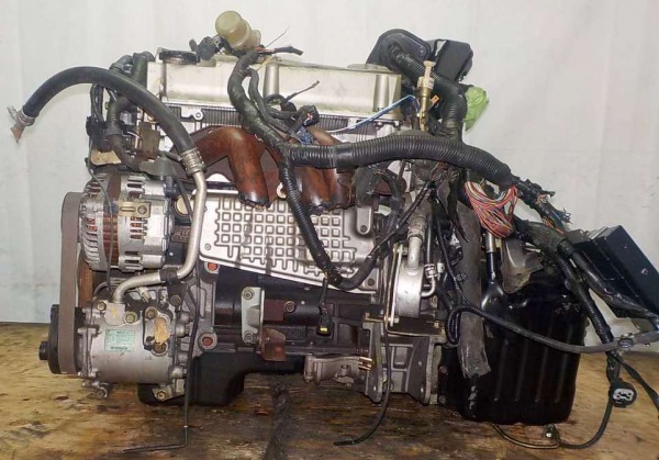 Двигатель с КПП, Mitsubishi 4G69 - HX4338 AT Airtrek коса+комп