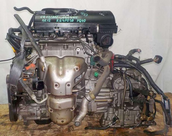 Двигатель с КПП, Nissan CR12-DE - 141495 AT RE4F03B FQ40 FF коса+комп