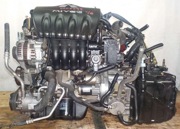 Двигатель с КПП, Mitsubishi 4A91 - 0002394 CVT F1C1A FF Z23A коса+комп, брак компьютера